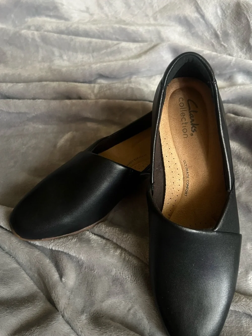 Clarks | Shoes | Clarks Collection Ultimate Comfort Black Leather ...